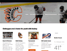 Tablet Screenshot of cheboyganhockey.com